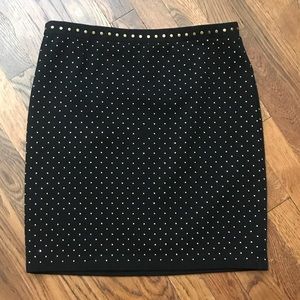 Gold and black skirt